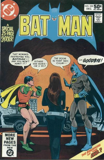 Cover for Batman (DC, 1940 series) #330 [Direct]