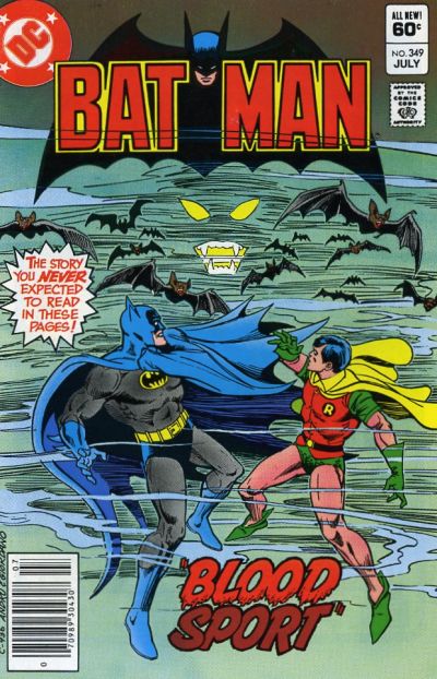 Cover for Batman (DC, 1940 series) #349 [Newsstand]