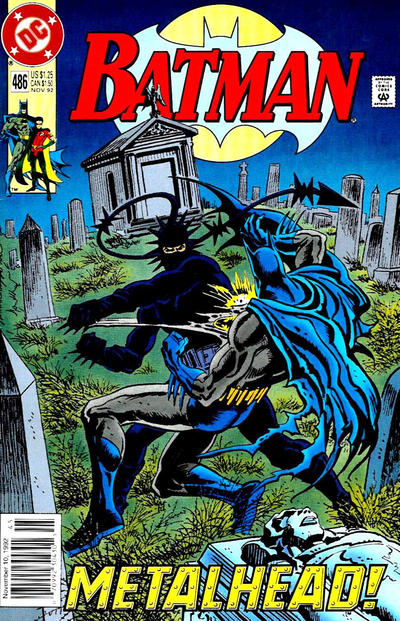 Cover for Batman (DC, 1940 series) #486 [Newsstand]