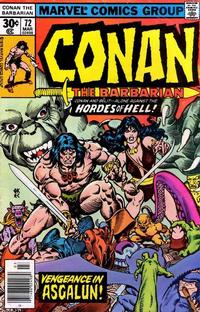 Cover for Conan the Barbarian (Marvel, 1970 series) #72 [Regular Edition]