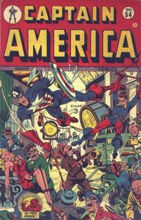 Cover Thumbnail for Captain America Comics (Marvel, 1941 series) #54