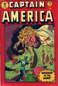 Cover for Captain America Comics (Marvel, 1941 series) #72