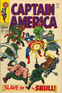 Cover for Captain America (Marvel, 1968 series) #104