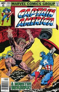 Cover Thumbnail for Captain America (Marvel, 1968 series) #244 [Newsstand]