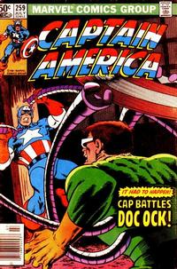 Cover for Captain America (Marvel, 1968 series) #259 [Newsstand]