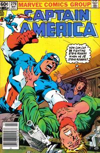 Cover Thumbnail for Captain America (Marvel, 1968 series) #279 [Newsstand]