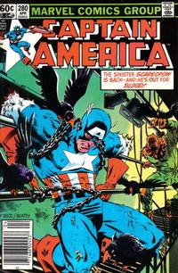 Cover for Captain America (Marvel, 1968 series) #280 [Newsstand]