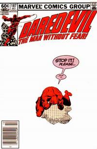 Cover for Daredevil (Marvel, 1964 series) #187 [Newsstand]