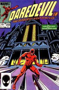 Cover for Daredevil (Marvel, 1964 series) #208 [Direct]