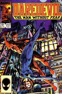 Cover Thumbnail for Daredevil (Marvel, 1964 series) #217 [Direct]