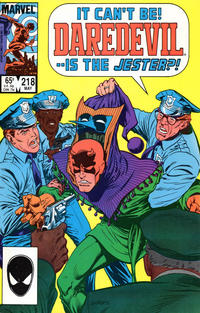 Cover Thumbnail for Daredevil (Marvel, 1964 series) #218 [Direct]