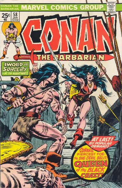 Cover for Conan the Barbarian (Marvel, 1970 series) #58 [Regular Edition]
