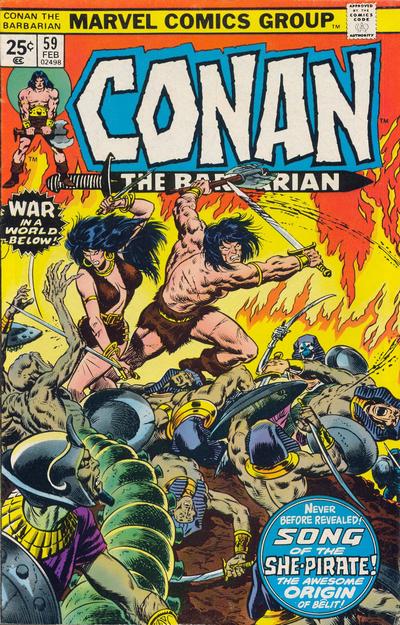 Cover for Conan the Barbarian (Marvel, 1970 series) #59 [Regular Edition]