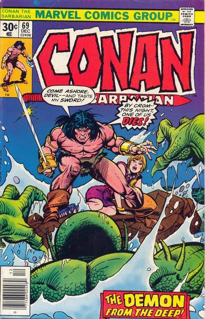 Cover for Conan the Barbarian (Marvel, 1970 series) #69 [Regular Edition]