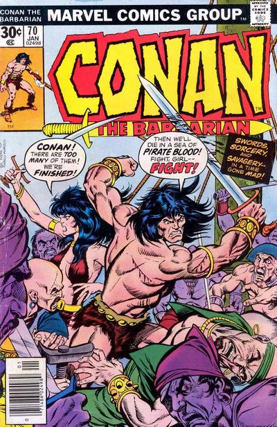 Cover for Conan the Barbarian (Marvel, 1970 series) #70 [Regular Edition]