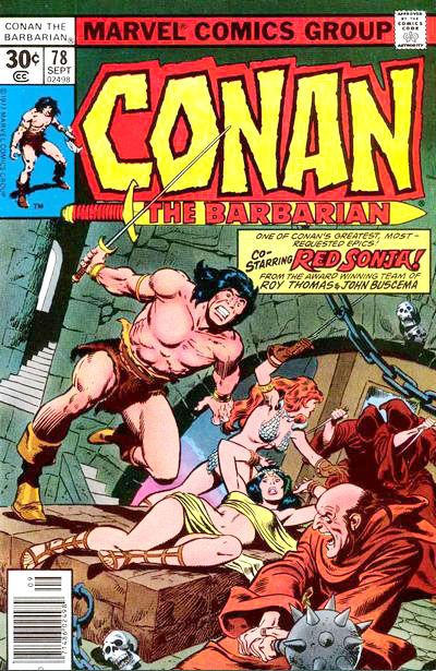 Cover for Conan the Barbarian (Marvel, 1970 series) #78 [30¢]