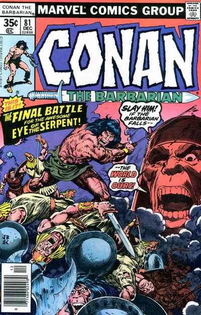 Cover for Conan the Barbarian (Marvel, 1970 series) #81 [Regular Edition]