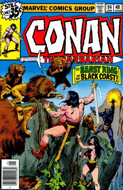Cover for Conan the Barbarian (Marvel, 1970 series) #94 [Regular Edition]