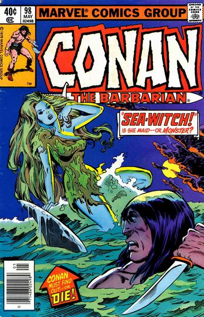 Cover for Conan the Barbarian (Marvel, 1970 series) #98 [Newsstand]