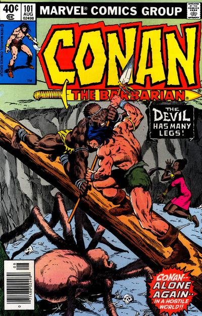 Cover for Conan the Barbarian (Marvel, 1970 series) #101 [Newsstand]