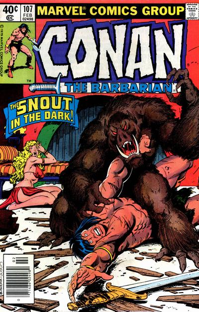 Cover for Conan the Barbarian (Marvel, 1970 series) #107 [Newsstand]