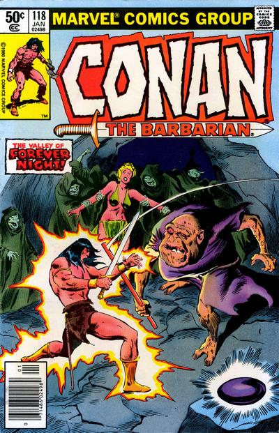 Cover for Conan the Barbarian (Marvel, 1970 series) #118 [Newsstand]