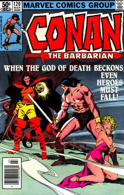 Cover for Conan the Barbarian (Marvel, 1970 series) #120 [Newsstand]