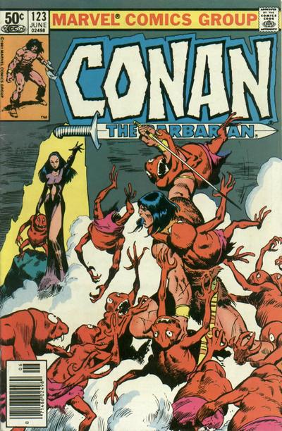 Cover for Conan the Barbarian (Marvel, 1970 series) #123 [Newsstand]