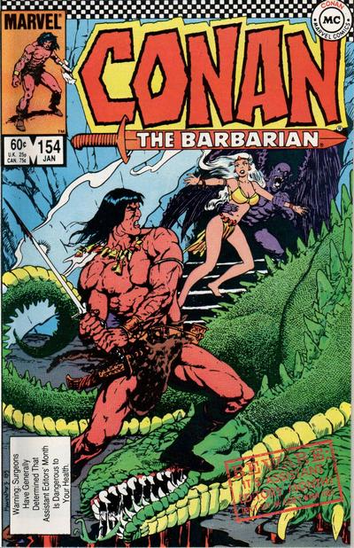 Cover for Conan the Barbarian (Marvel, 1970 series) #154 [Direct]