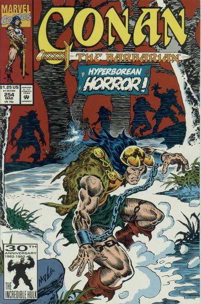 Cover for Conan the Barbarian (Marvel, 1970 series) #254 [Direct]