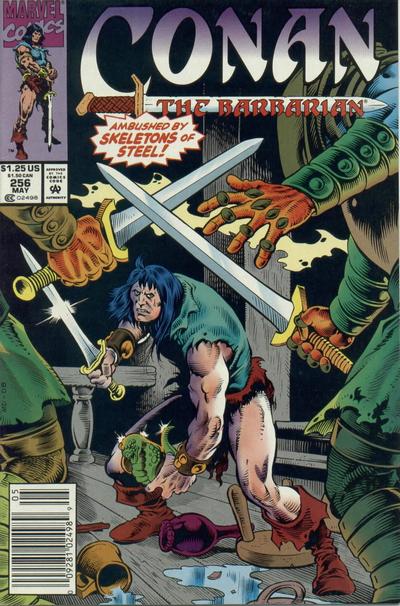 Cover for Conan the Barbarian (Marvel, 1970 series) #256 [Newsstand]