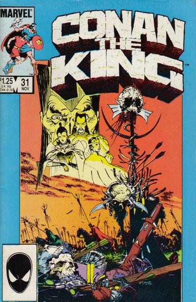 Cover for Conan the King (Marvel, 1984 series) #31 [Direct]