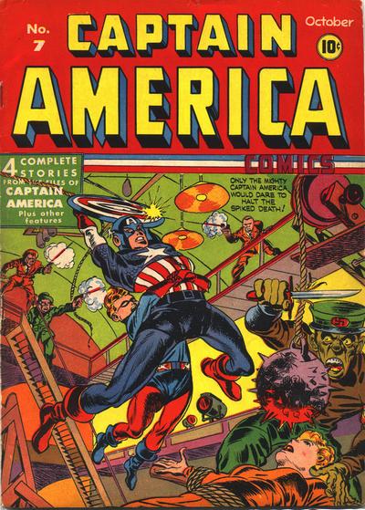 Cover for Captain America Comics (Marvel, 1941 series) #7