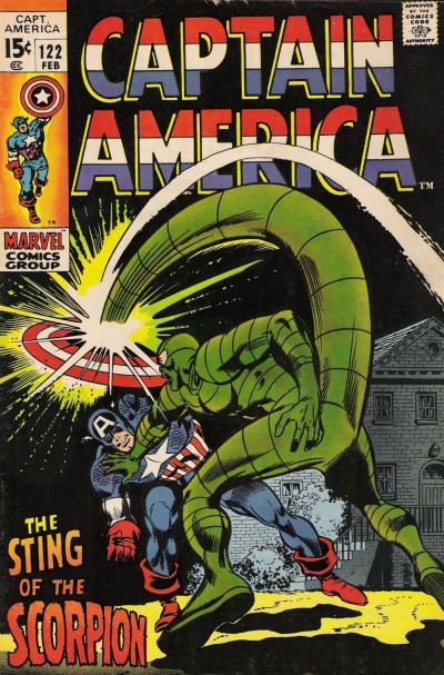 Cover for Captain America (Marvel, 1968 series) #122