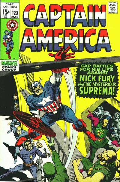 Cover for Captain America (Marvel, 1968 series) #123