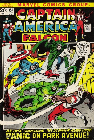 Cover for Captain America (Marvel, 1968 series) #151