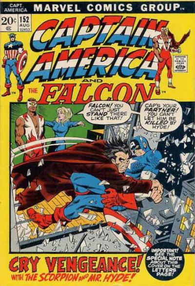 Cover for Captain America (Marvel, 1968 series) #152