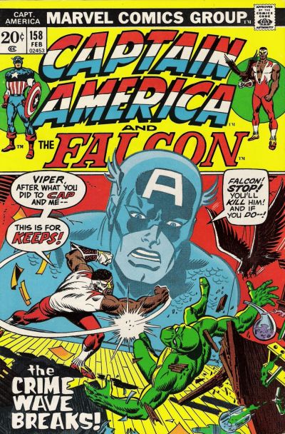 Cover for Captain America (Marvel, 1968 series) #158