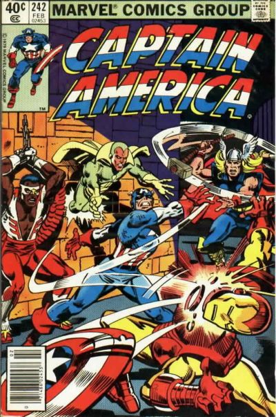 Cover for Captain America (Marvel, 1968 series) #242 [Newsstand]