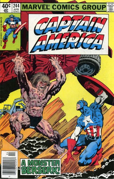 Cover for Captain America (Marvel, 1968 series) #244 [Newsstand]