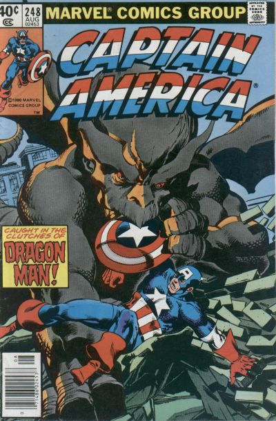 Cover for Captain America (Marvel, 1968 series) #248 [Newsstand]