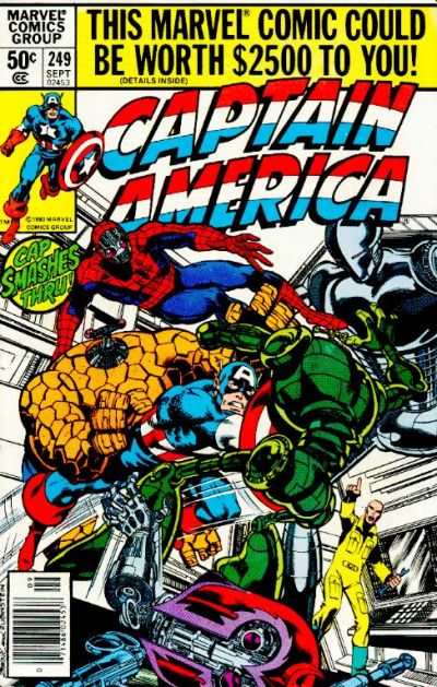 Cover for Captain America (Marvel, 1968 series) #249 [Newsstand]