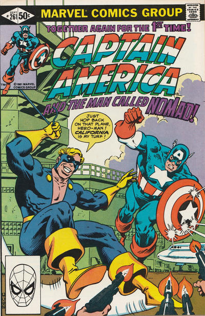 Cover for Captain America (Marvel, 1968 series) #261 [Direct]