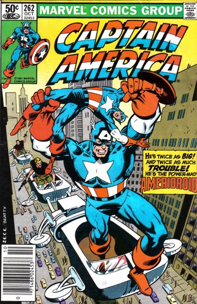 Cover for Captain America (Marvel, 1968 series) #262 [Newsstand]