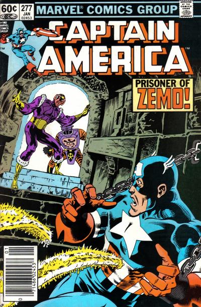 Cover for Captain America (Marvel, 1968 series) #277 [Newsstand]