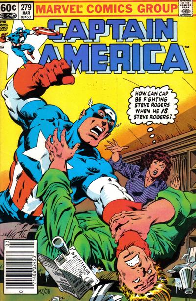 Cover for Captain America (Marvel, 1968 series) #279 [Newsstand]