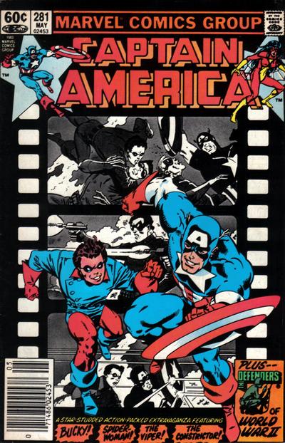 Cover for Captain America (Marvel, 1968 series) #281 [Newsstand]