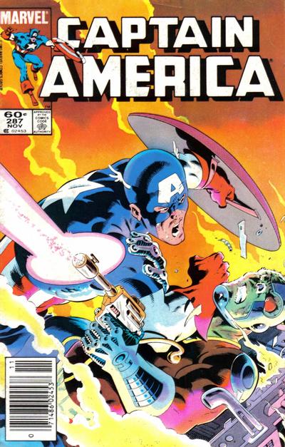 Cover for Captain America (Marvel, 1968 series) #287 [Newsstand]
