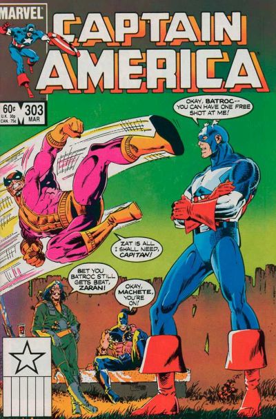 Cover for Captain America (Marvel, 1968 series) #303 [Direct]