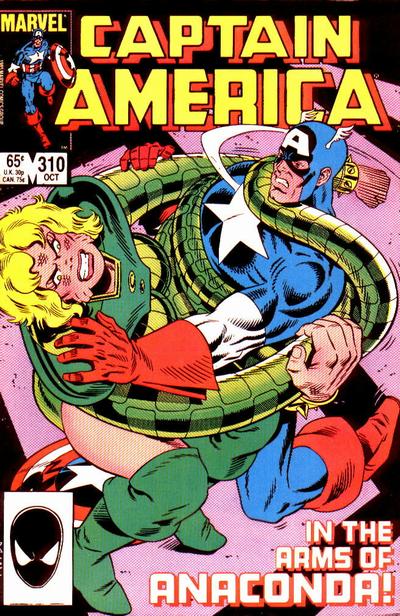 Cover for Captain America (Marvel, 1968 series) #310 [Direct]
